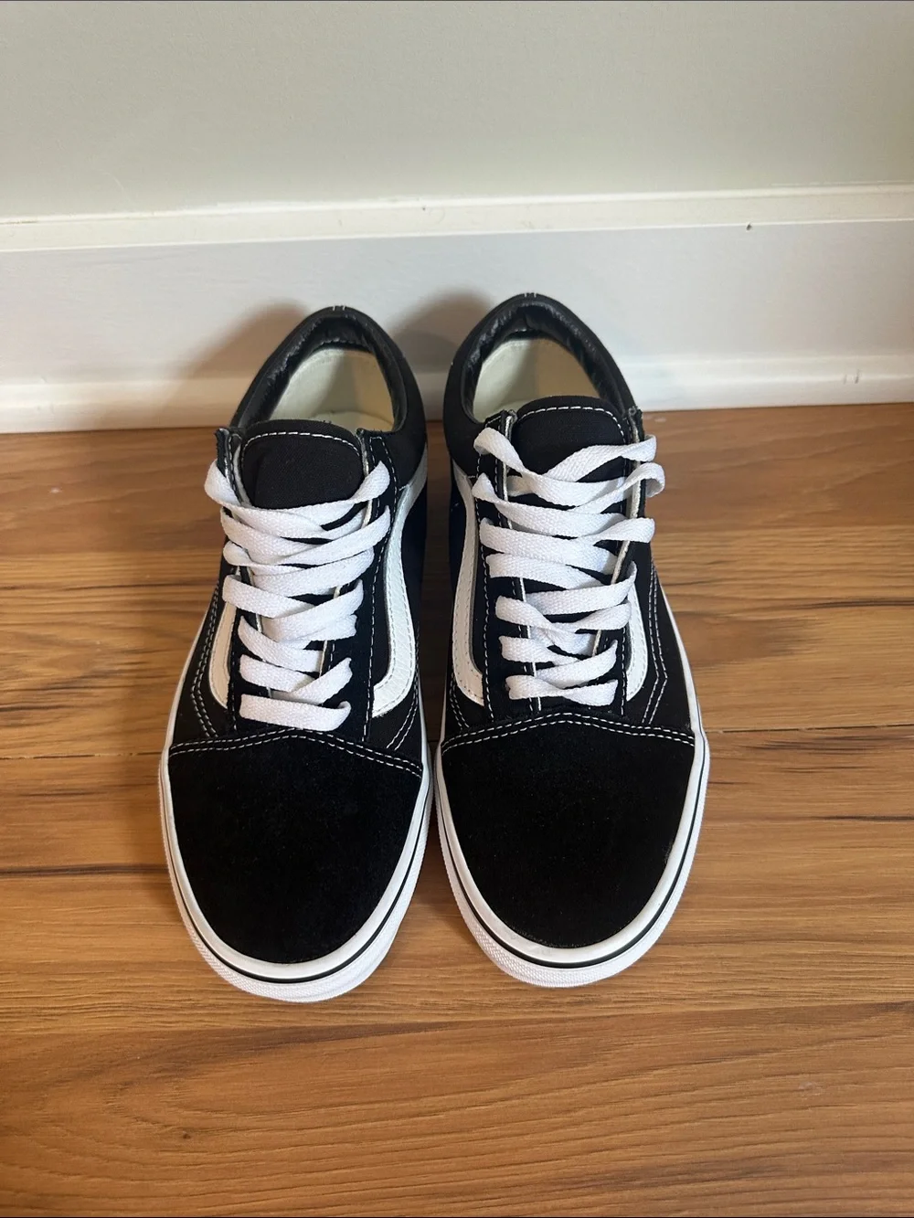 Classic Black & White Skate Sneakers
